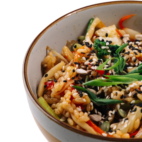 Чахан с кальмаром и мидиями